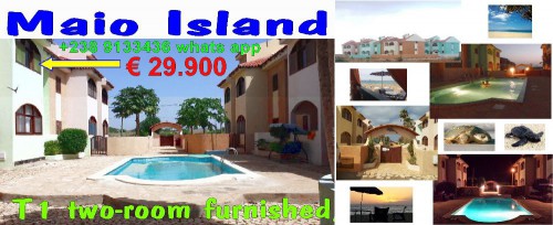 n16 paula 3 29900 € résidence dauphins piscine île de maio cap-vert eeevai.com socapverd